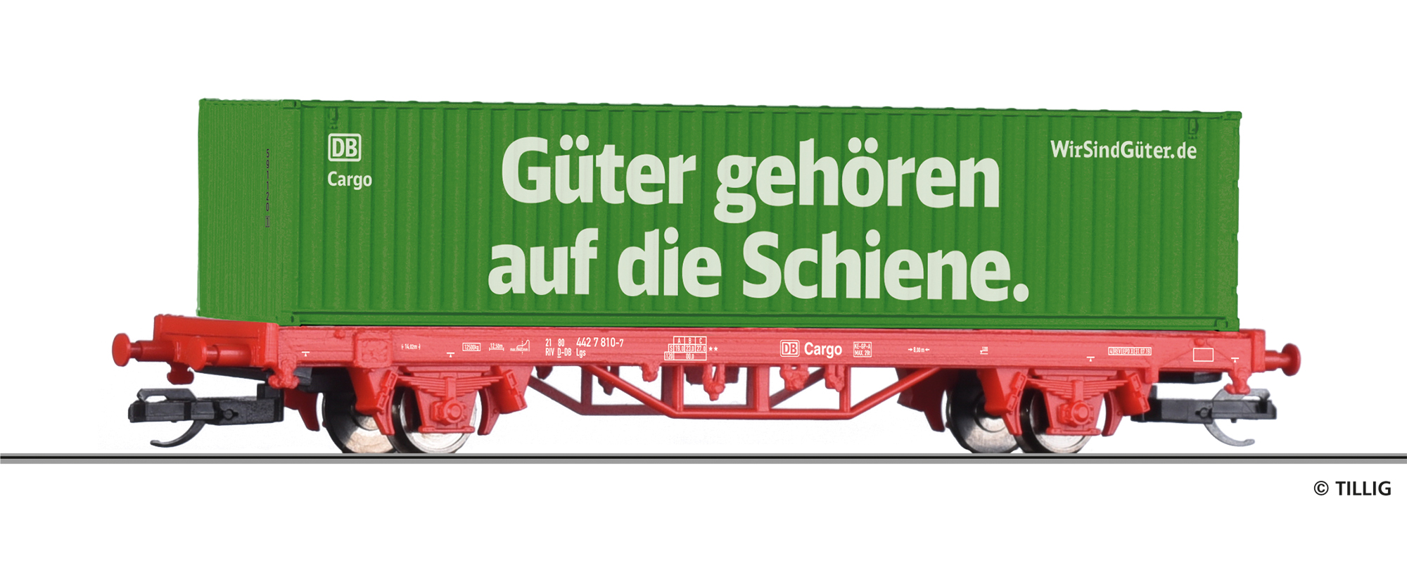 17487 START-Containertragwagen Lgs der DB AG