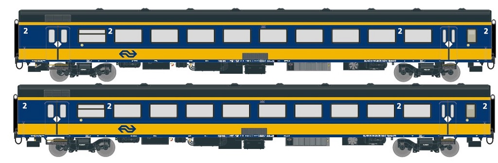Exact-train 11000 NS Reisezugwagen-Set 2-tlg ICRm Ep.6