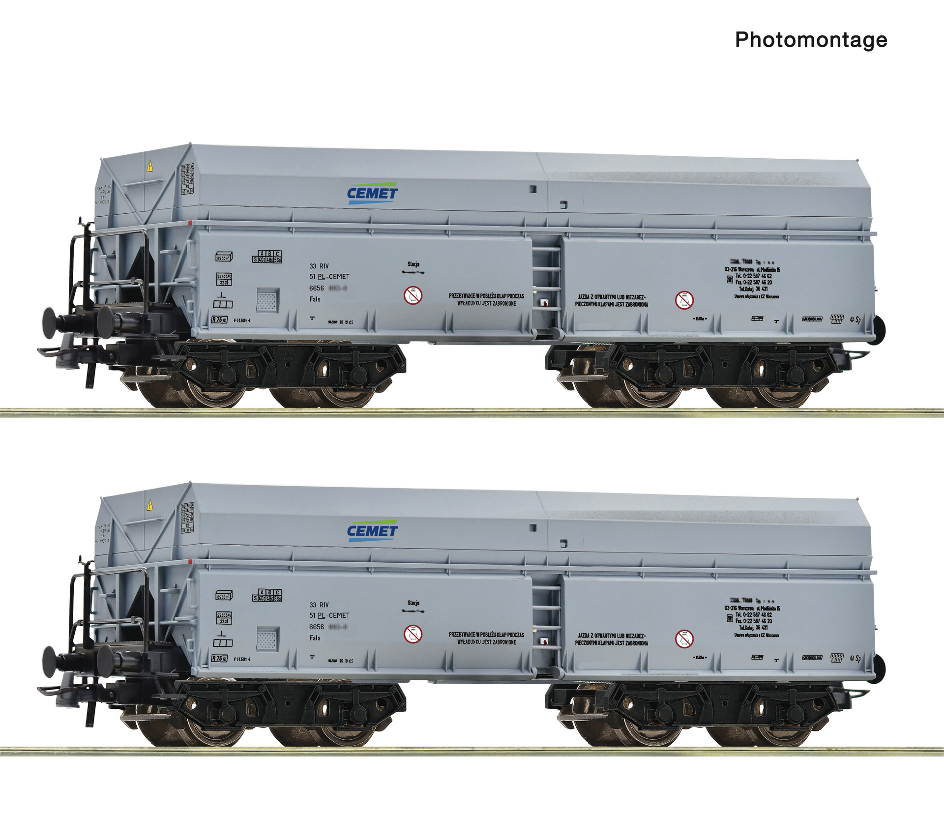 Roco 6600328 CEMET Selbstentladewg. Fals Set 3tl. Ep6