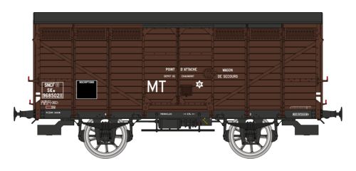 REE Modeles WB-742 SNCF MT gedeckter Güterwagen Ep.3a