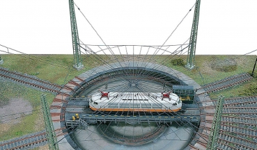 162 Oberleitungsspinne mit 4 Masten