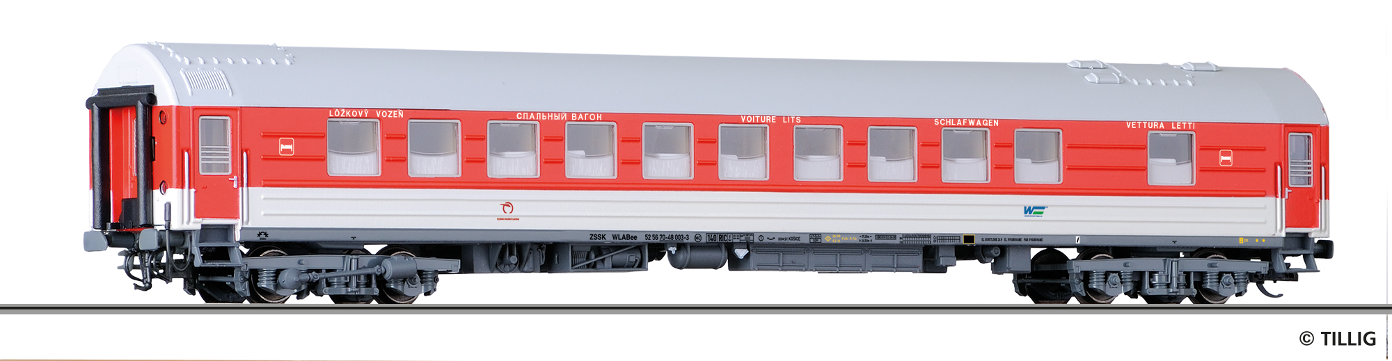 16710 ZSSK Weitstreckenschlafwagen WLABee Ep6