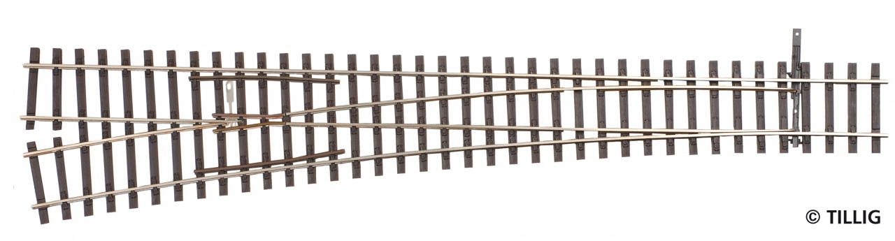 85354 Hand-Weiche links 12° R 1350 , L=284mm