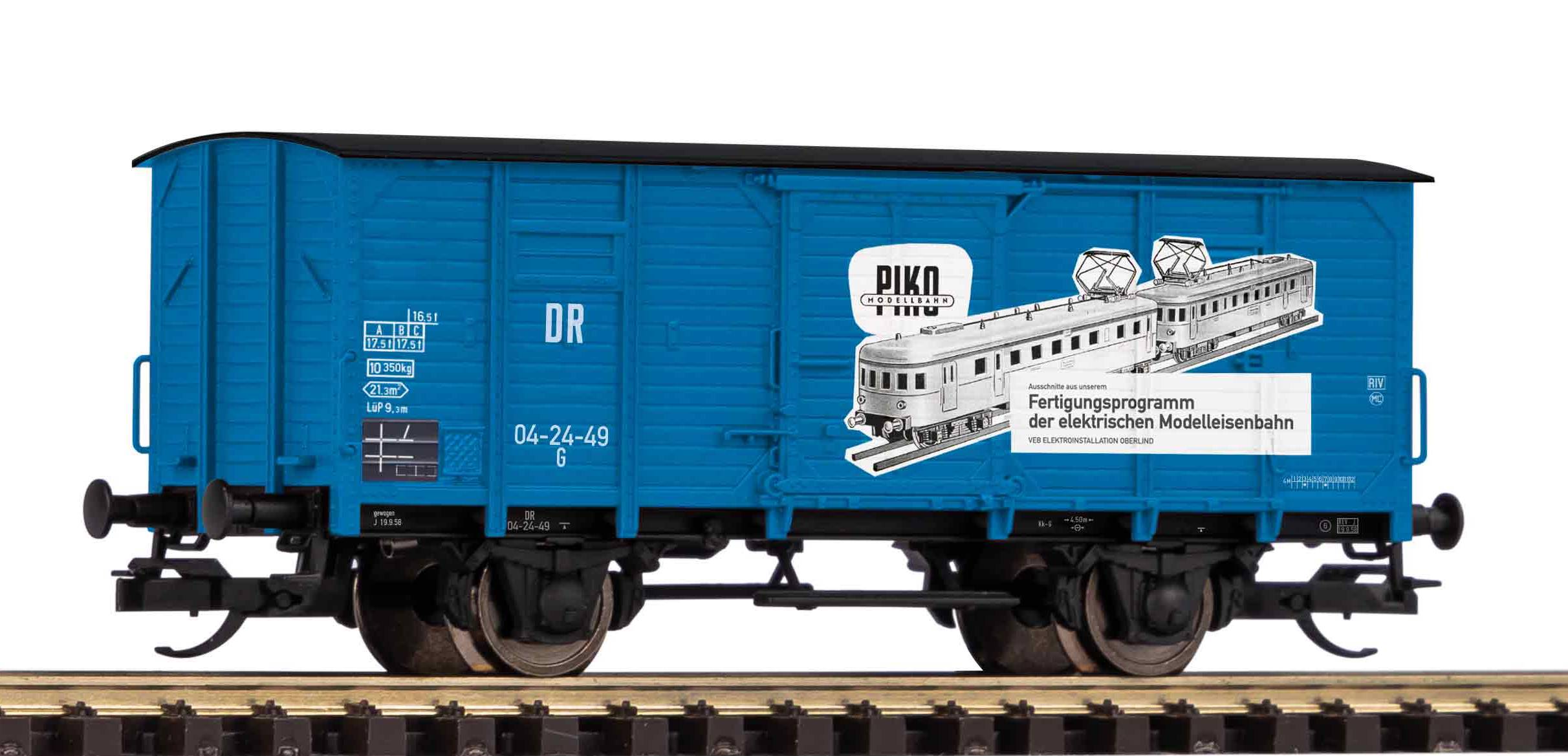47777 DR ged. Güterwagen G02 "VEB PIKO" Ep.3