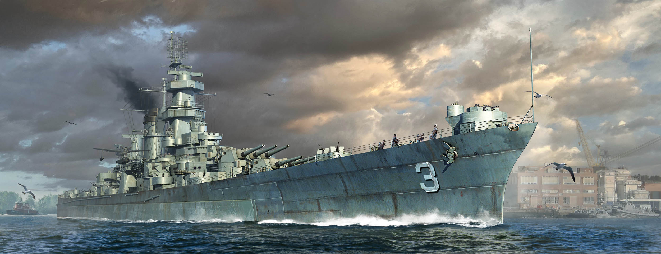 756740 CB-3 USS Hawaii