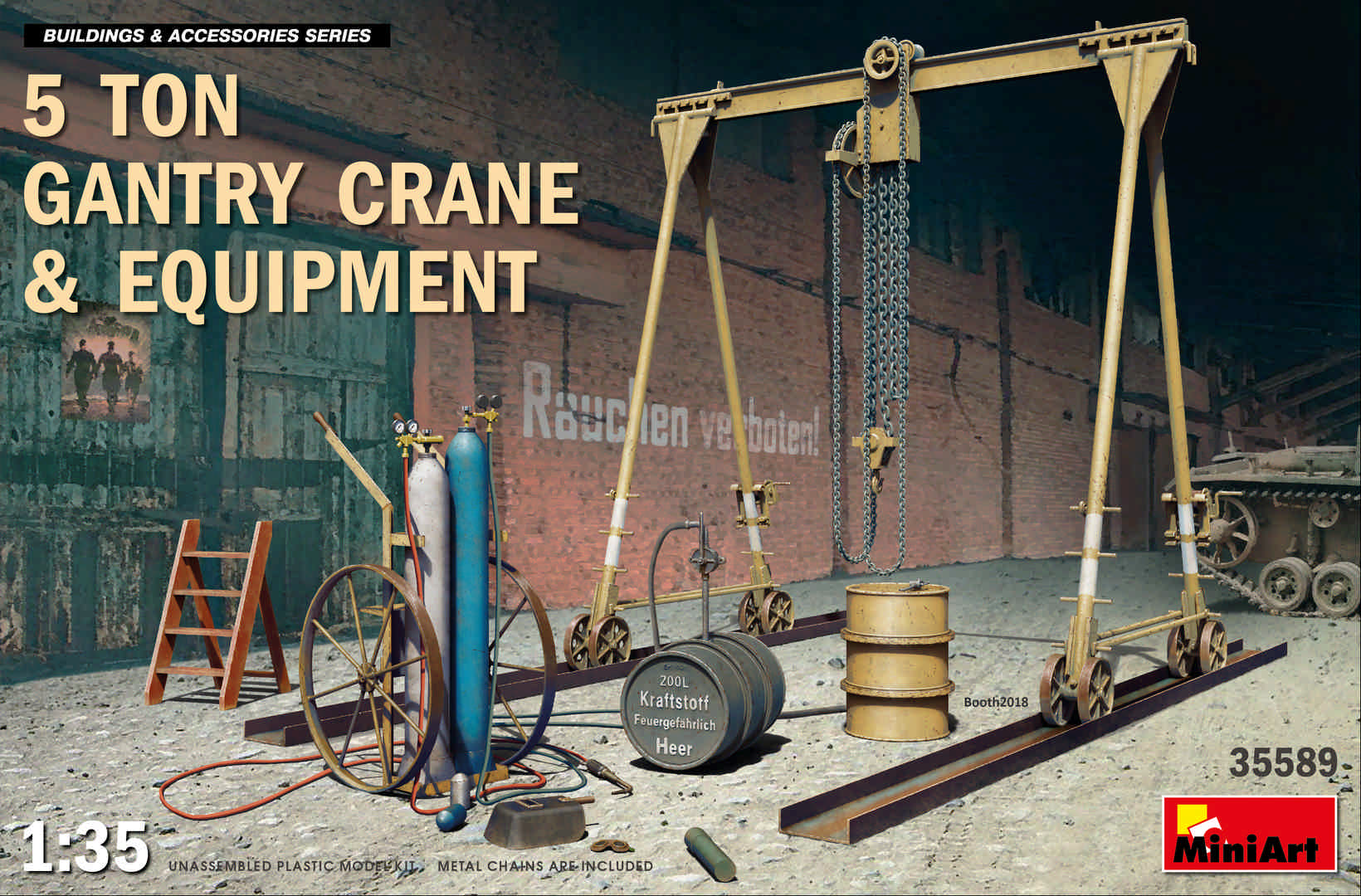 35589 5t Portalkran & Equipment