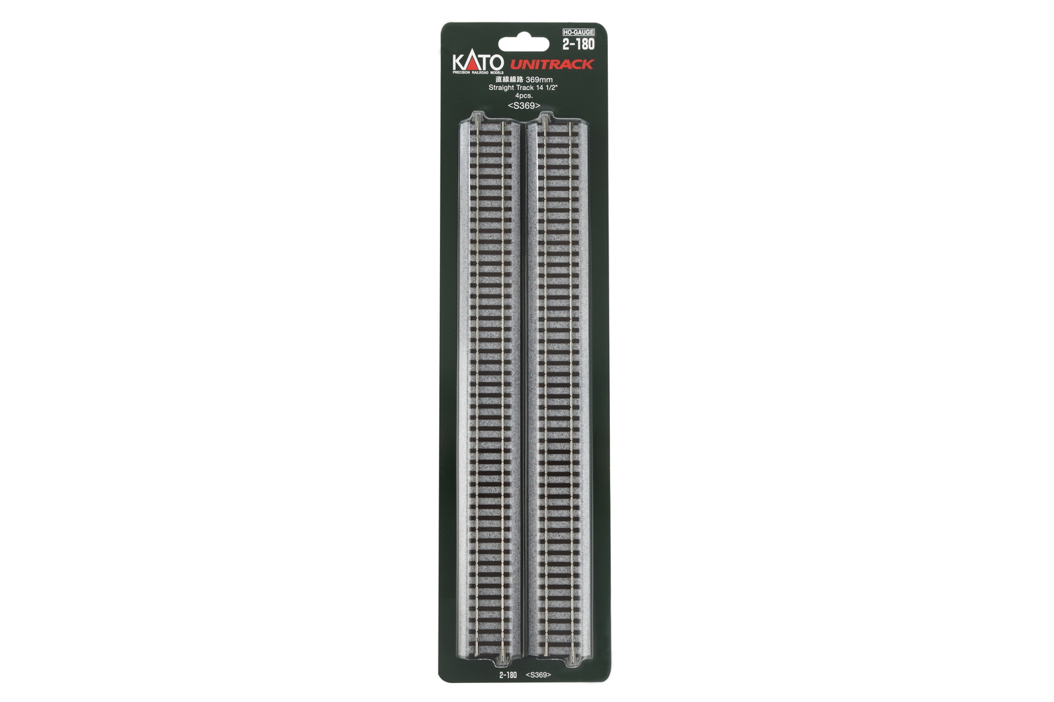 2-180 Gleis gerade 369 mm, 4 St.