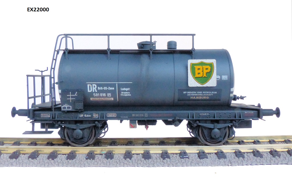 Exact-train 22000 DR Brit-US-Zone Kesselwagen "BP" Ep.3a