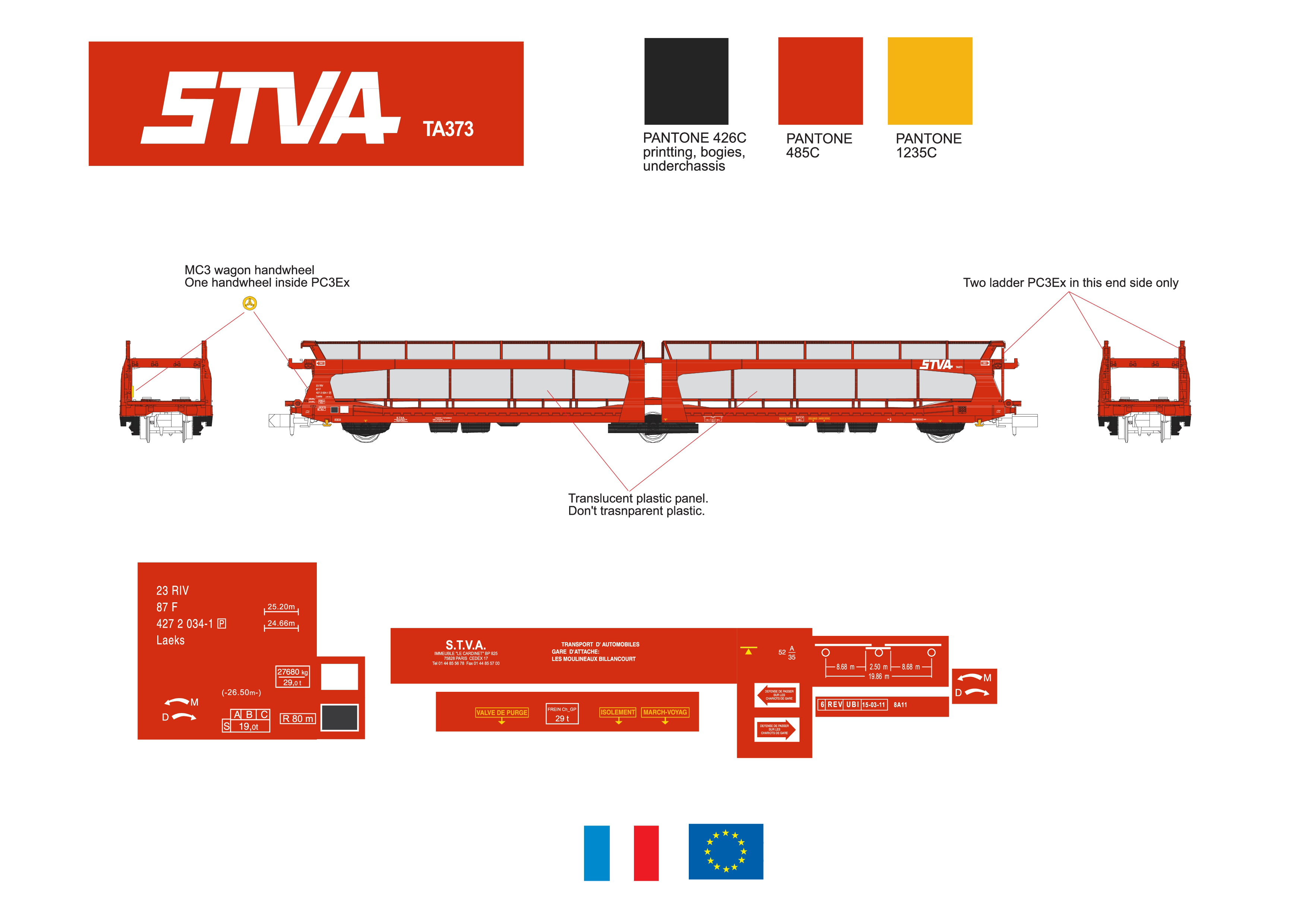33261 STVA Autotransportwagen 3-achs Ep.5/6