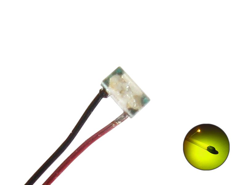 50207 LED SMD 0402 mit Kupferlackdraht Draht