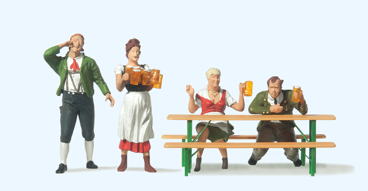 Preiser 65345 Im Biergarten