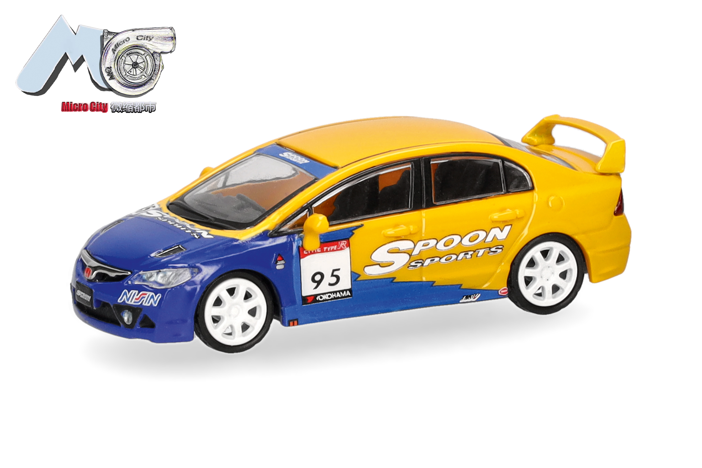 87MC000090 MicroCity: Honda Civic FD2 gelb/blau
