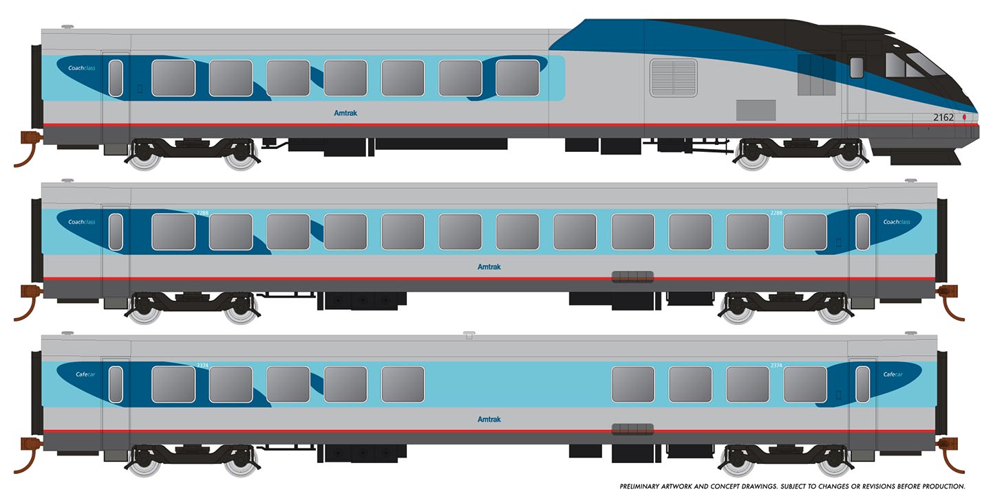 25005 Amtrak Triebzug RTL Turboliner Phase 4