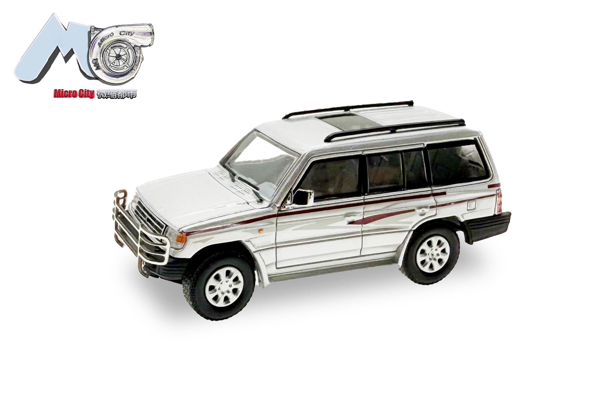 87MC000042 MicroCity: Mitsubishi Pajero silber