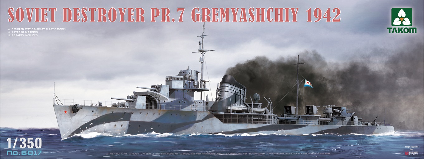 6017 Soviet Destroyer PR.7 Gremyashchiy 1942