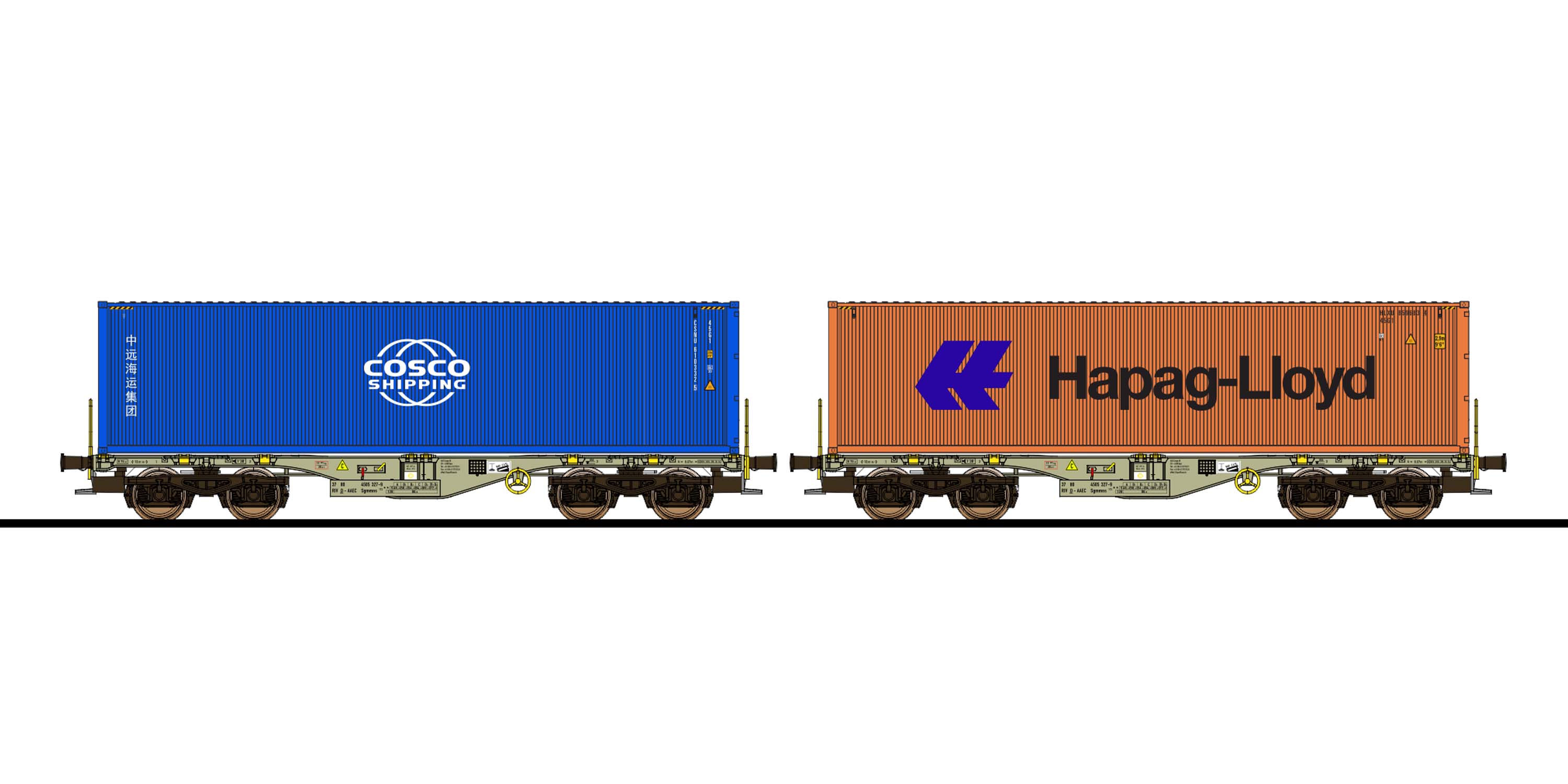 36610 AAE Containertragwagen-Set 2-tlg Ep.6