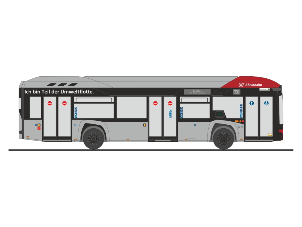 77024 Solaris Urbino 12 Hydrogen Rheinbahn