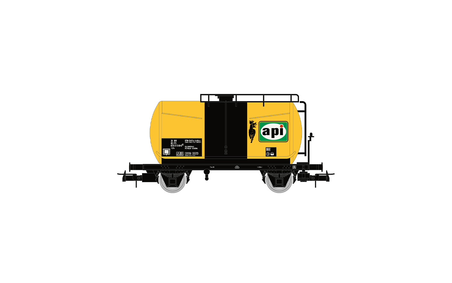 HR6566 FS, 2-tlg. Set 2-achs. Kesselwagen API