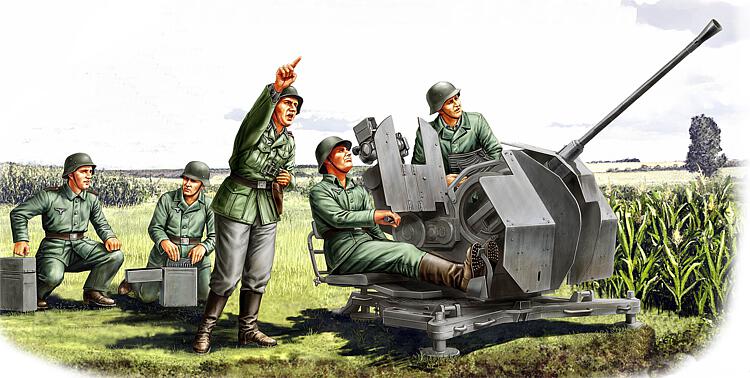 84412 20mm Flak 38, Besatzung