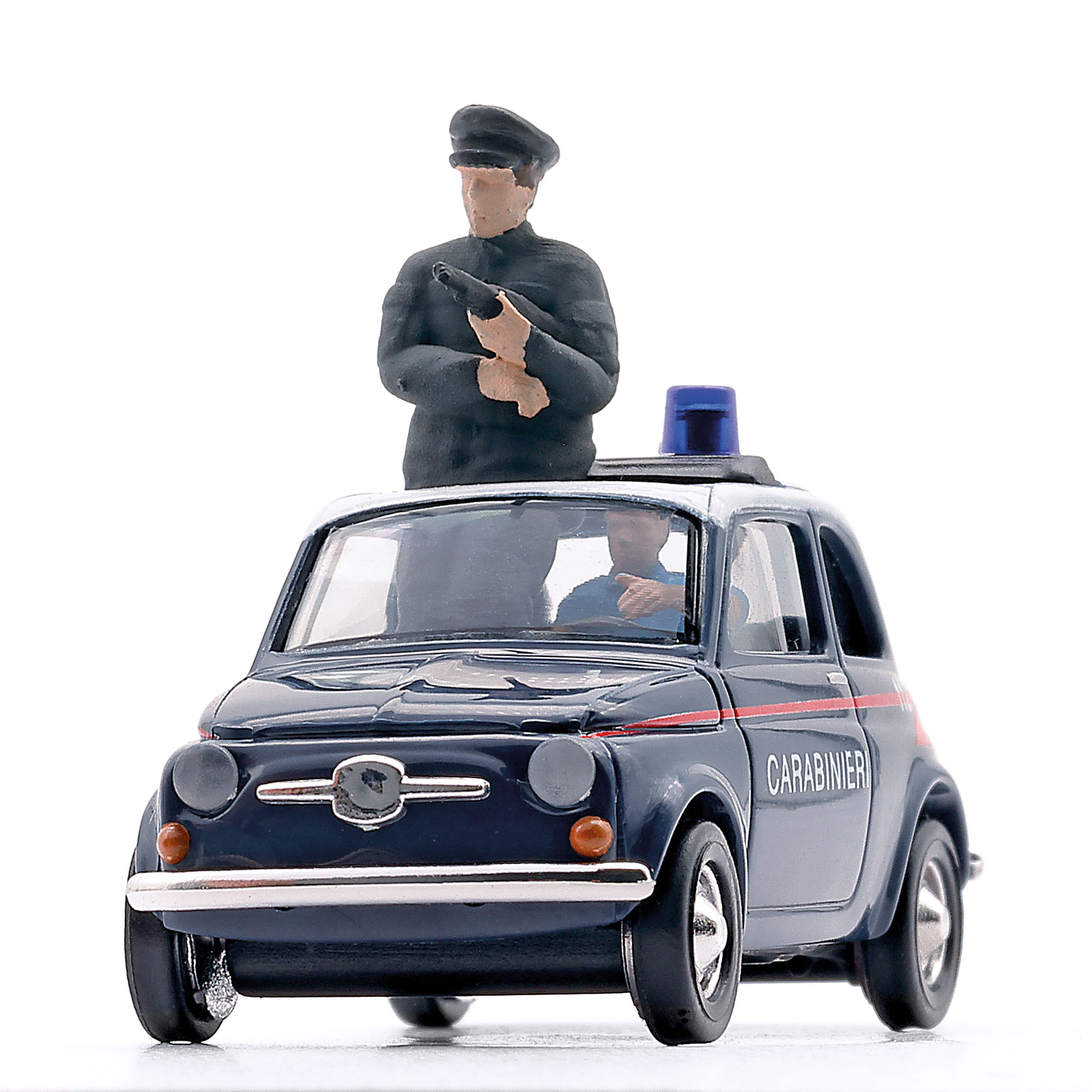 Busch Autos 48738 Fiat 500 mit Figuren Carabinieri