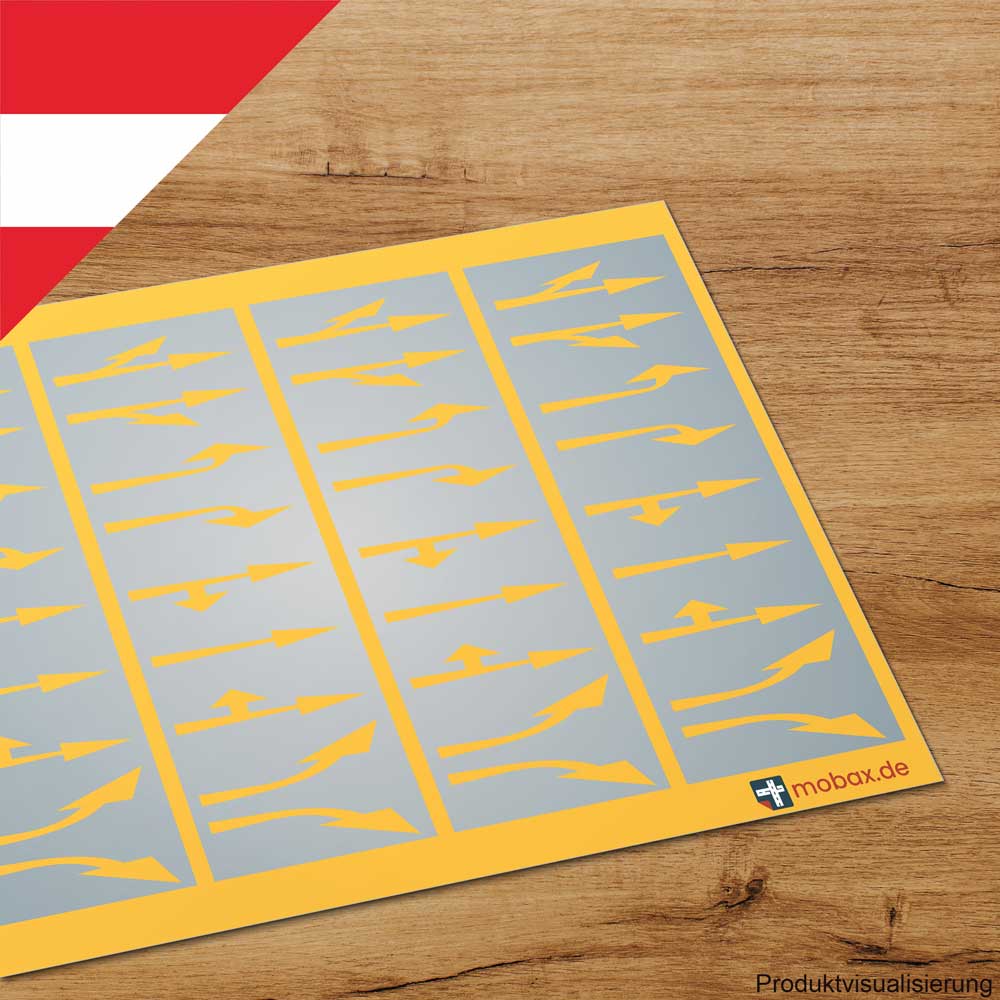 Mobax AU-G-05-H0 Pfeile-Set Freiland gelb (AU)
