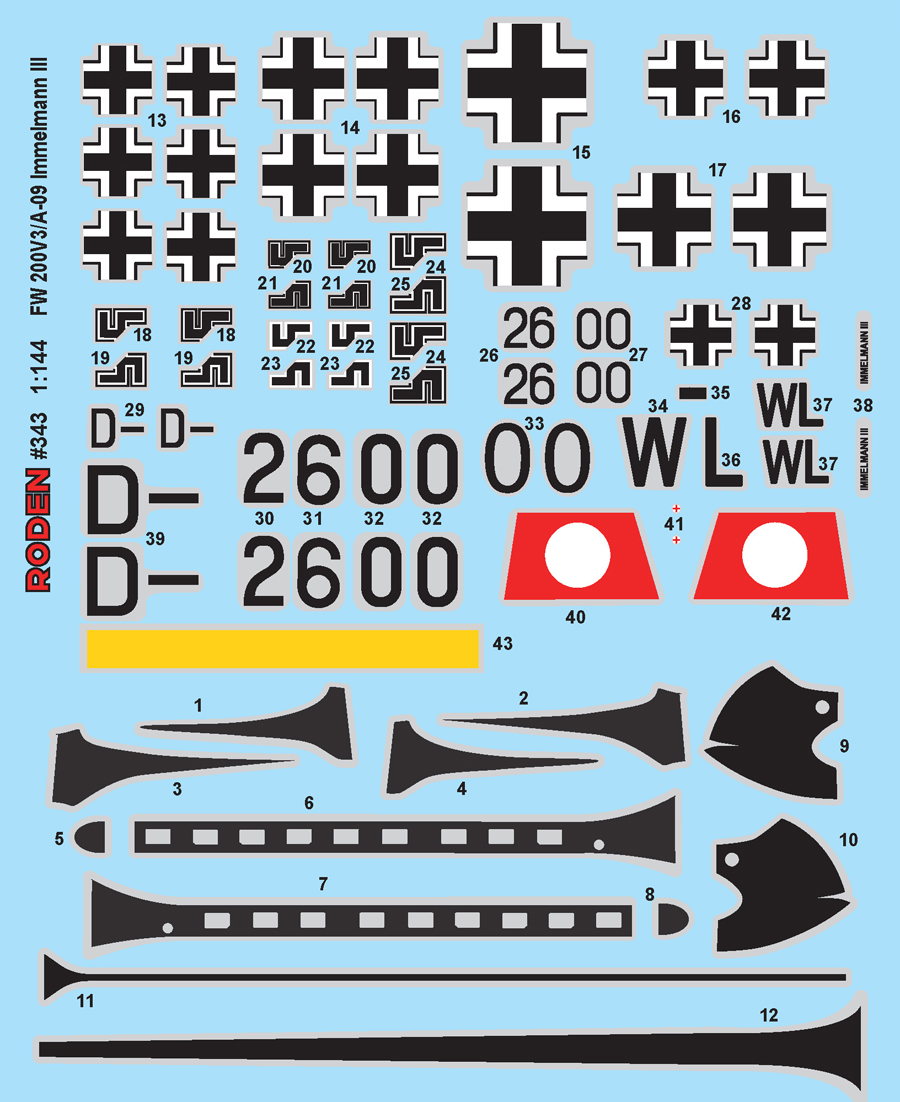 Roden 343 Focke-Wulf Fw 200V3/A-09 Condor Immelman