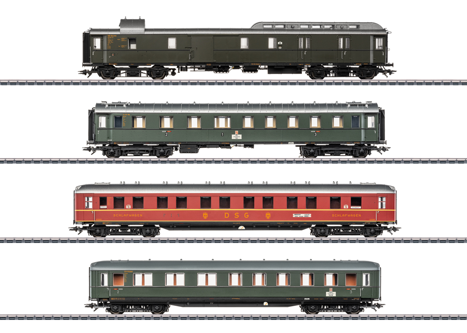 42491 DB Schnellzug-Set 1 "D74" 4-tlg. Ep.3