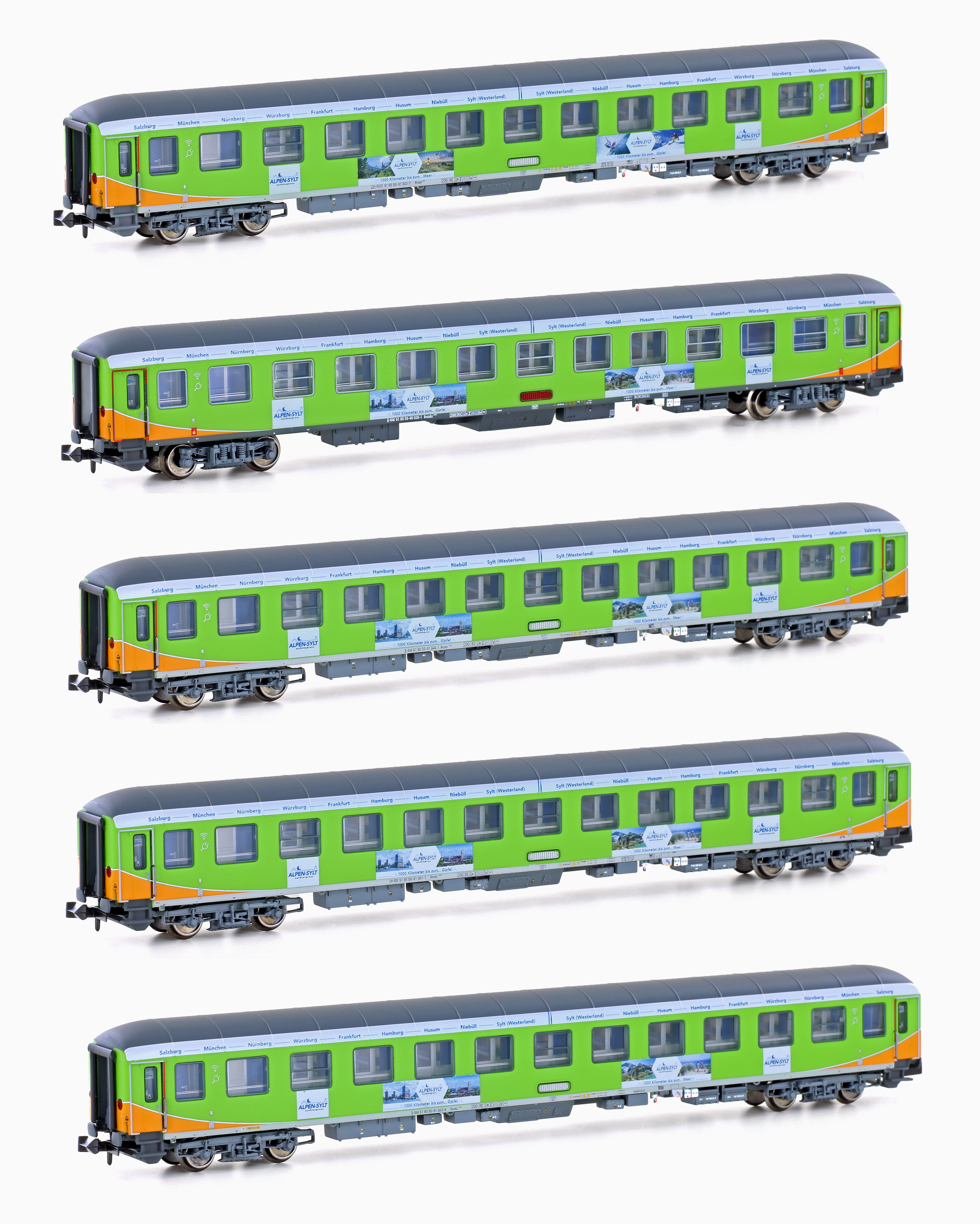 96034 Alpen-Sylt Express Wagen-Set 5-tlg Ep.6