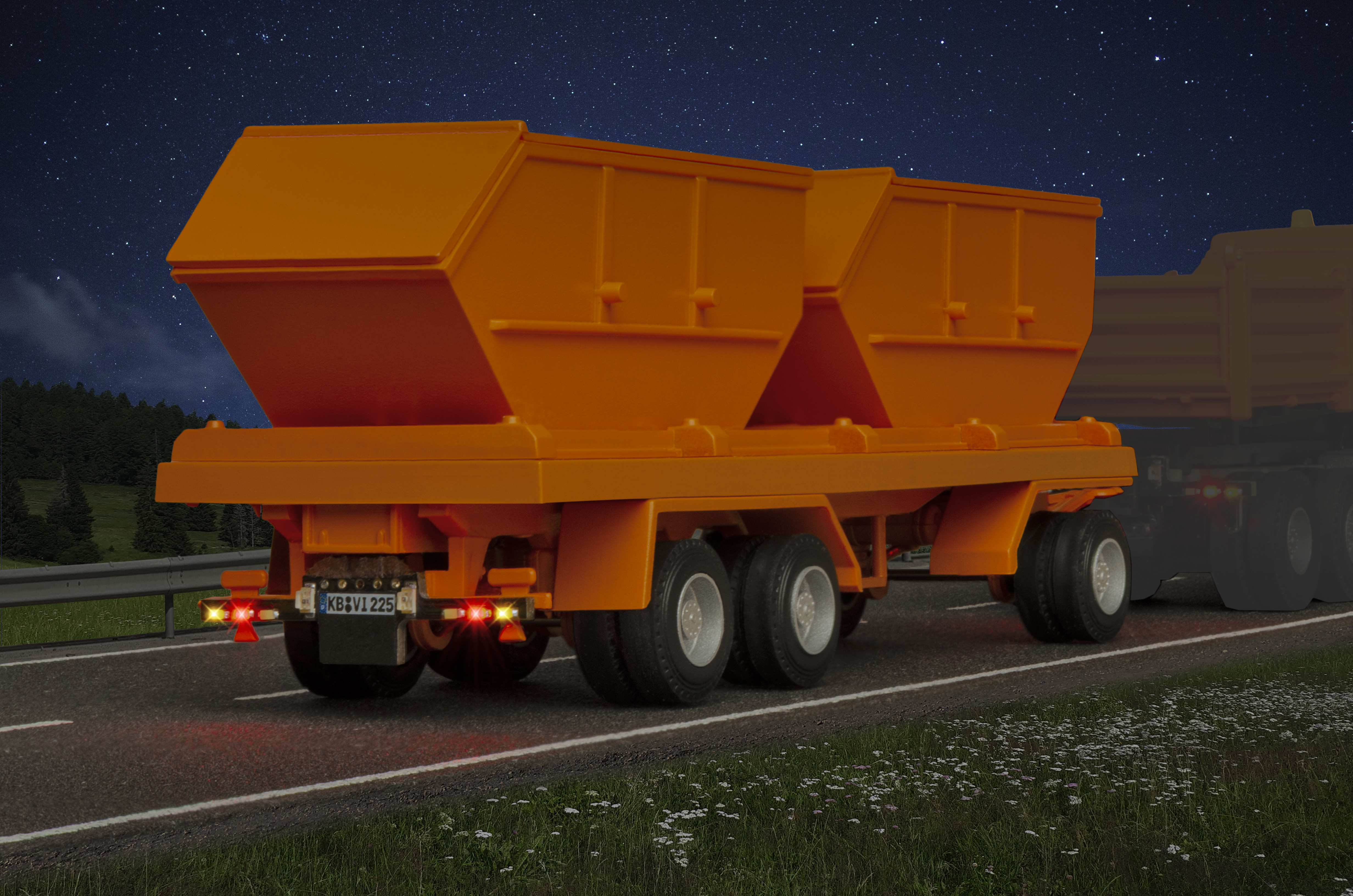 Viessmann 8225 CarMotion: 3a Container-Auflieger orange