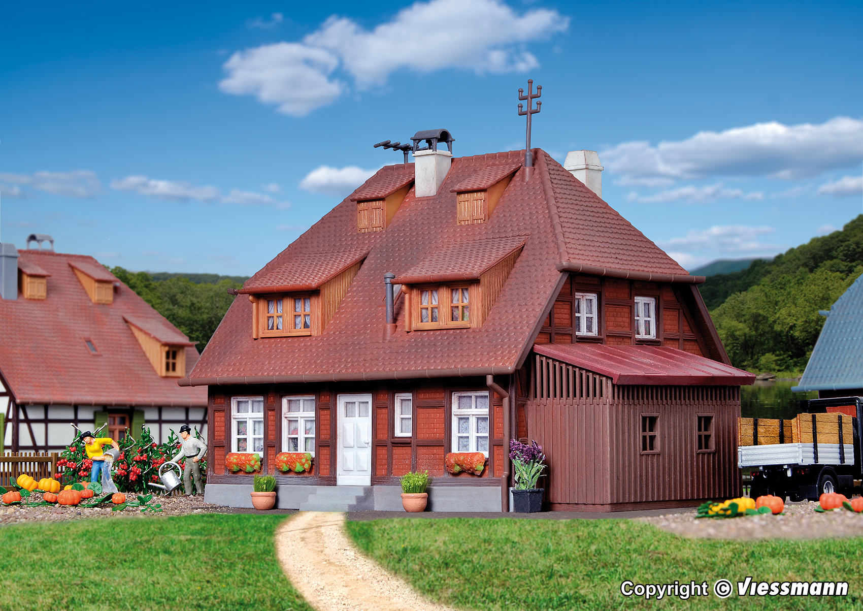 Kibri 38209 Haus Mühlenweg mit Hausbeleuchtung