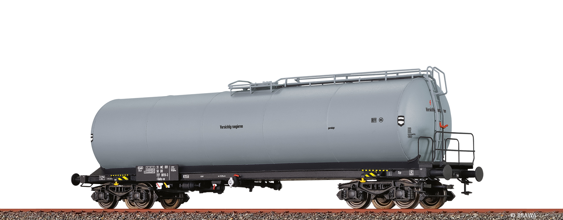 Brawa 50661 DR Kesselwagen Uah-w 4-achs. Ep.4