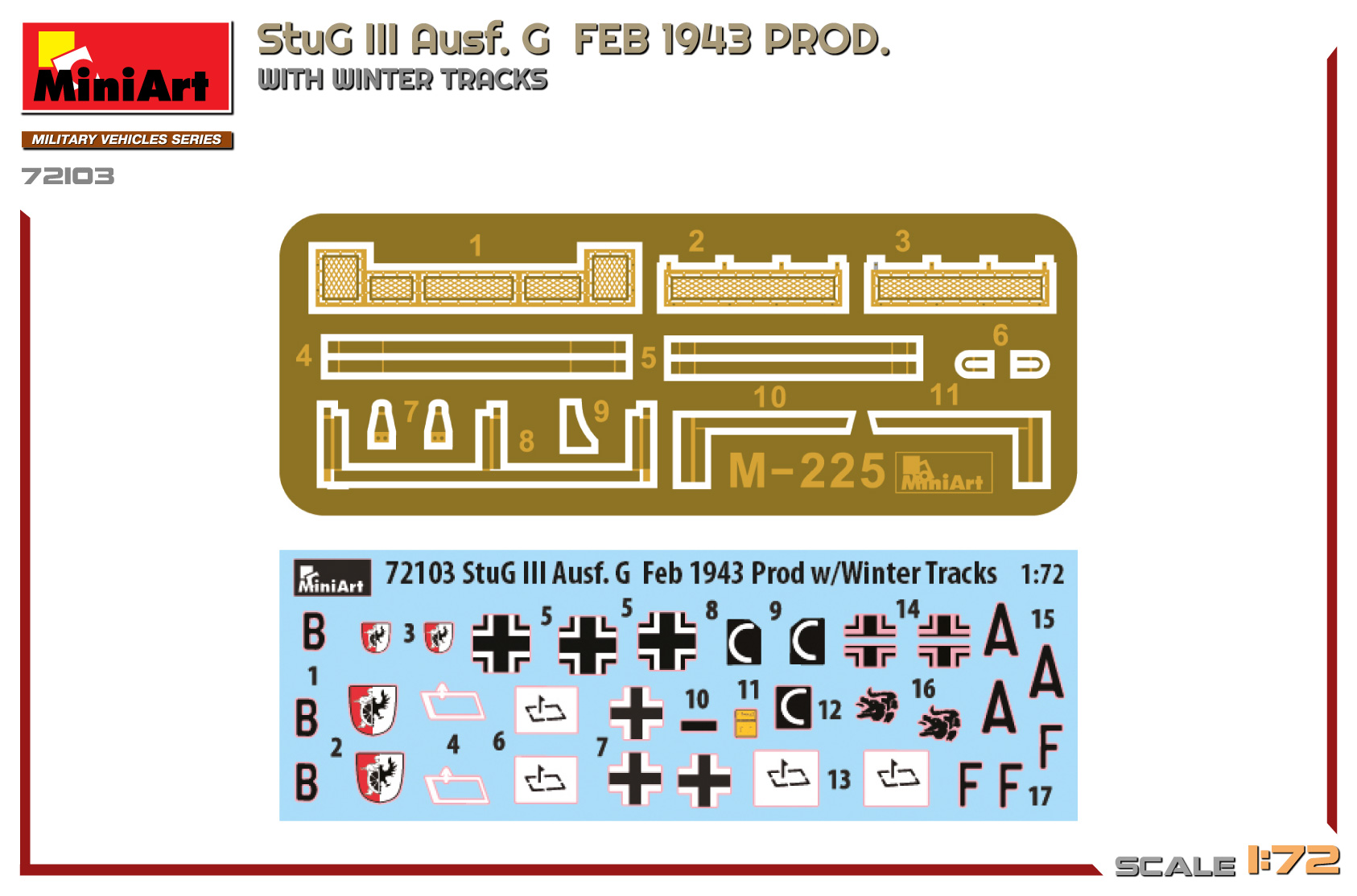 MiniArt 72103 StuG III Ausf. G Feb 1943 Prod w/Winter