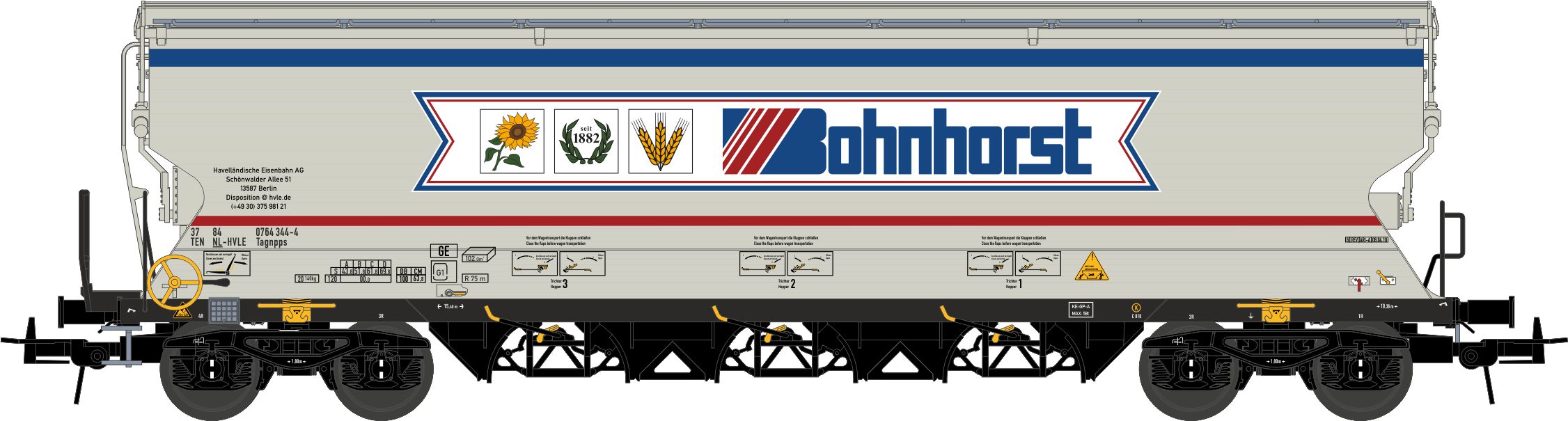 NME 507609 Bohnhorst Getreidesilowagen 4-achs Ep.6
