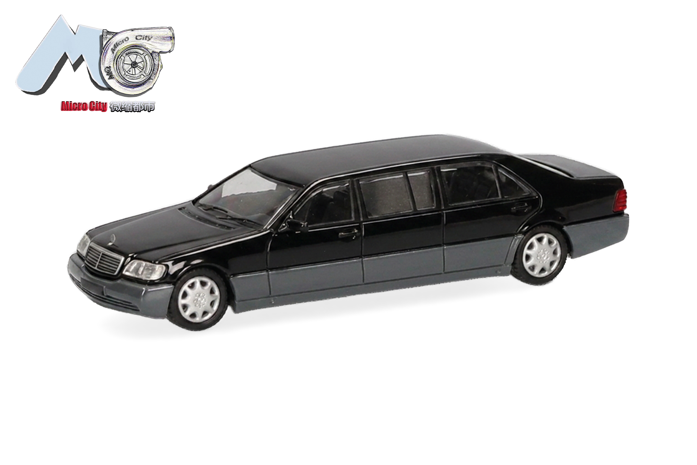 87MC000117 MicroCity: MB S600 Pullmann schwarz/silb
