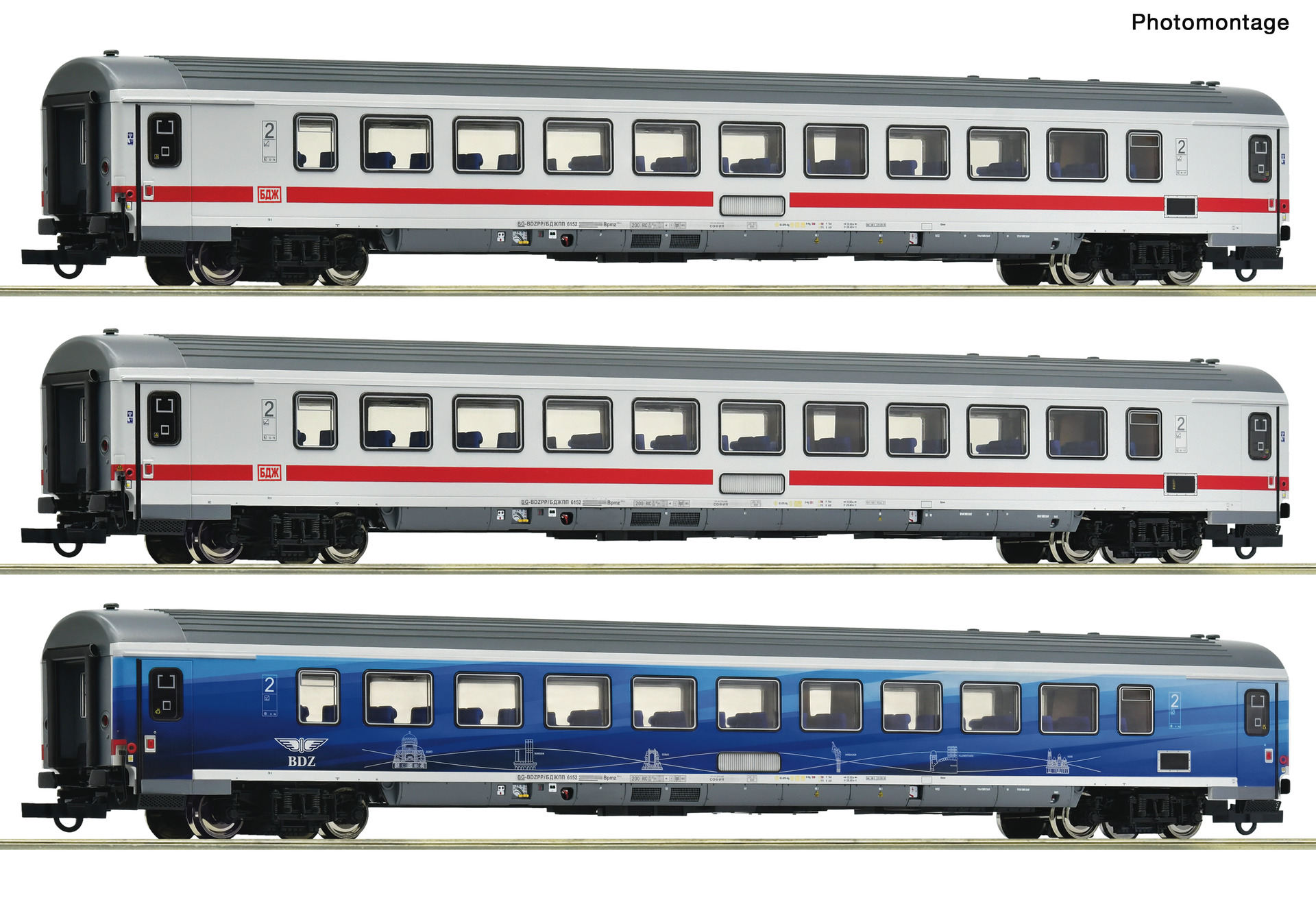 6200295 BDZ IC-Wagen Set 3-tlg. Ep.6