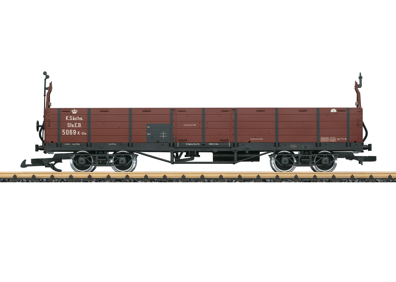 43605 K.Sächs.Sts.E.B. off.Güterwagen  Ep.1