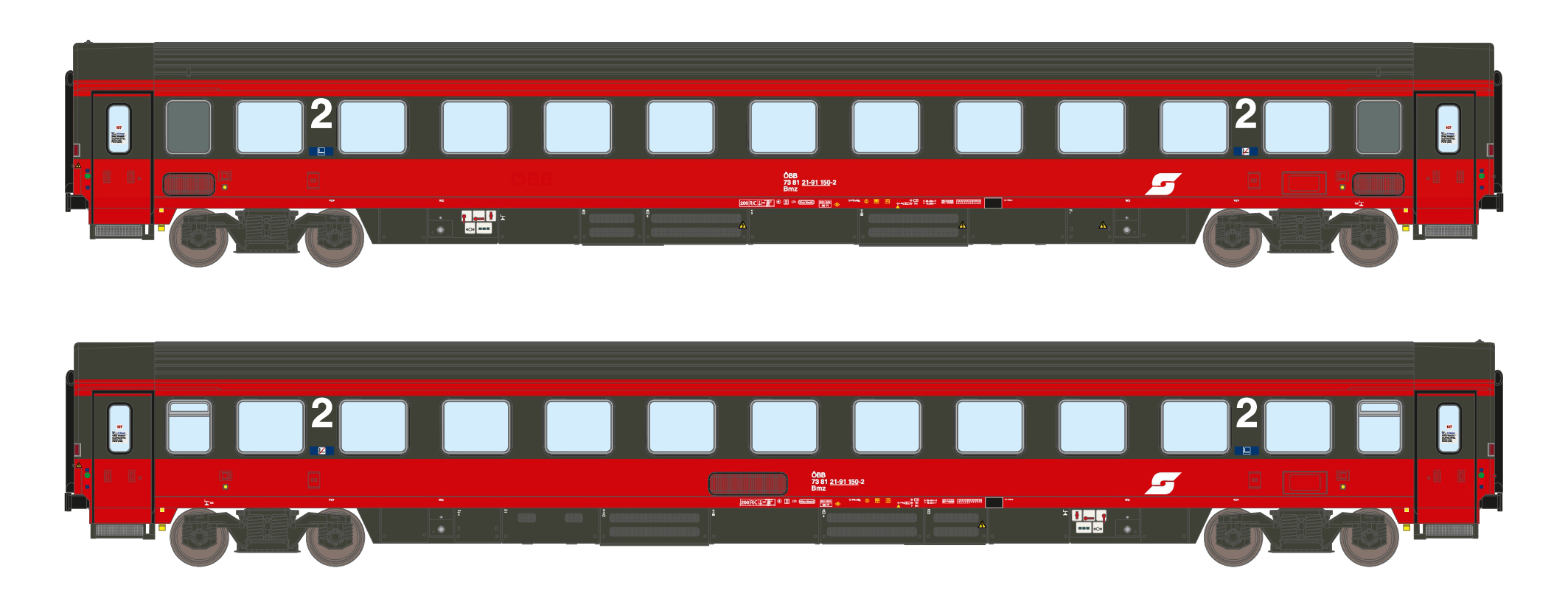 24001 ÖBB EC 64 Personenwagen-Set 3-tlg Ep.4