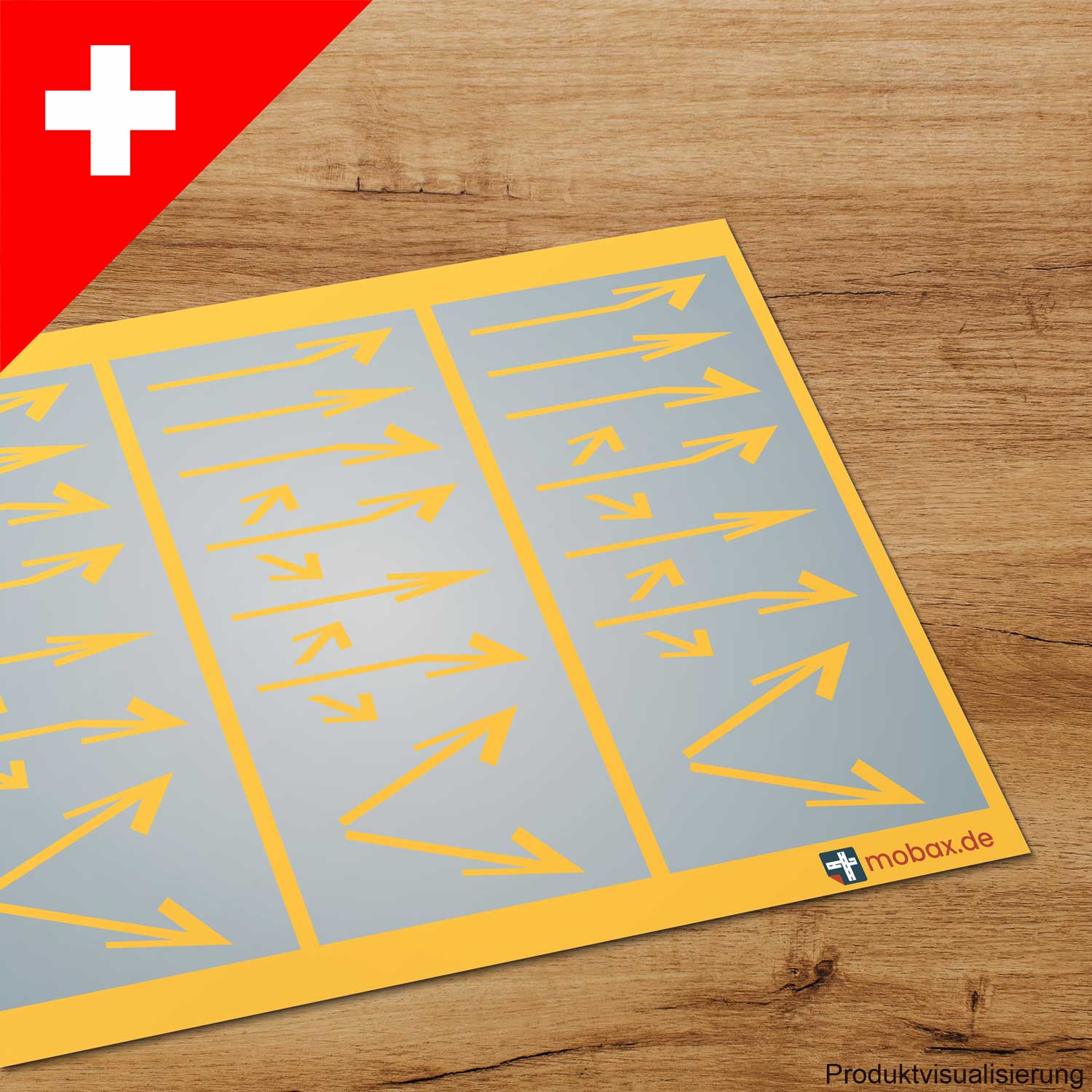 Mobax CH-G-06-H0 Pfeile-Set gelb (CH)
