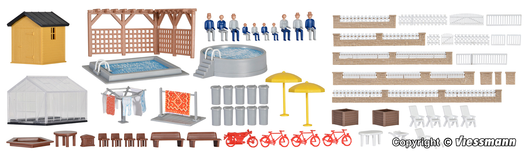 Kibri 38100 Deko-Set Rund ums Haus