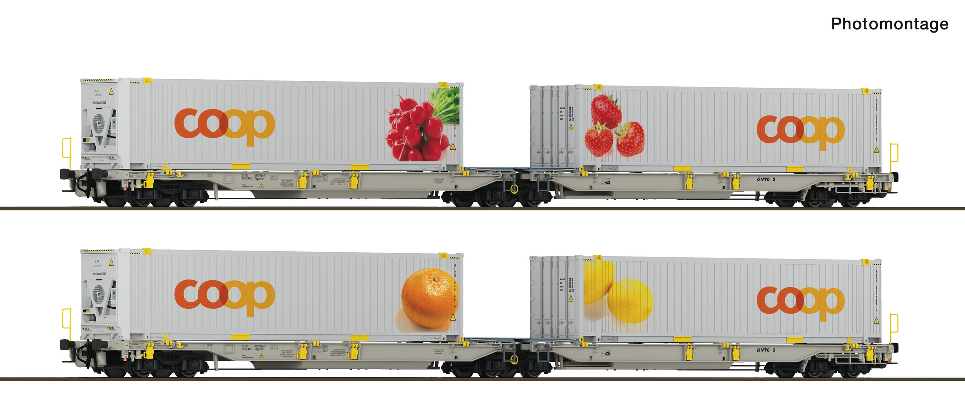Roco 6600323 RailCare Set2 Taschenw. T2000 "COOP" Ep6