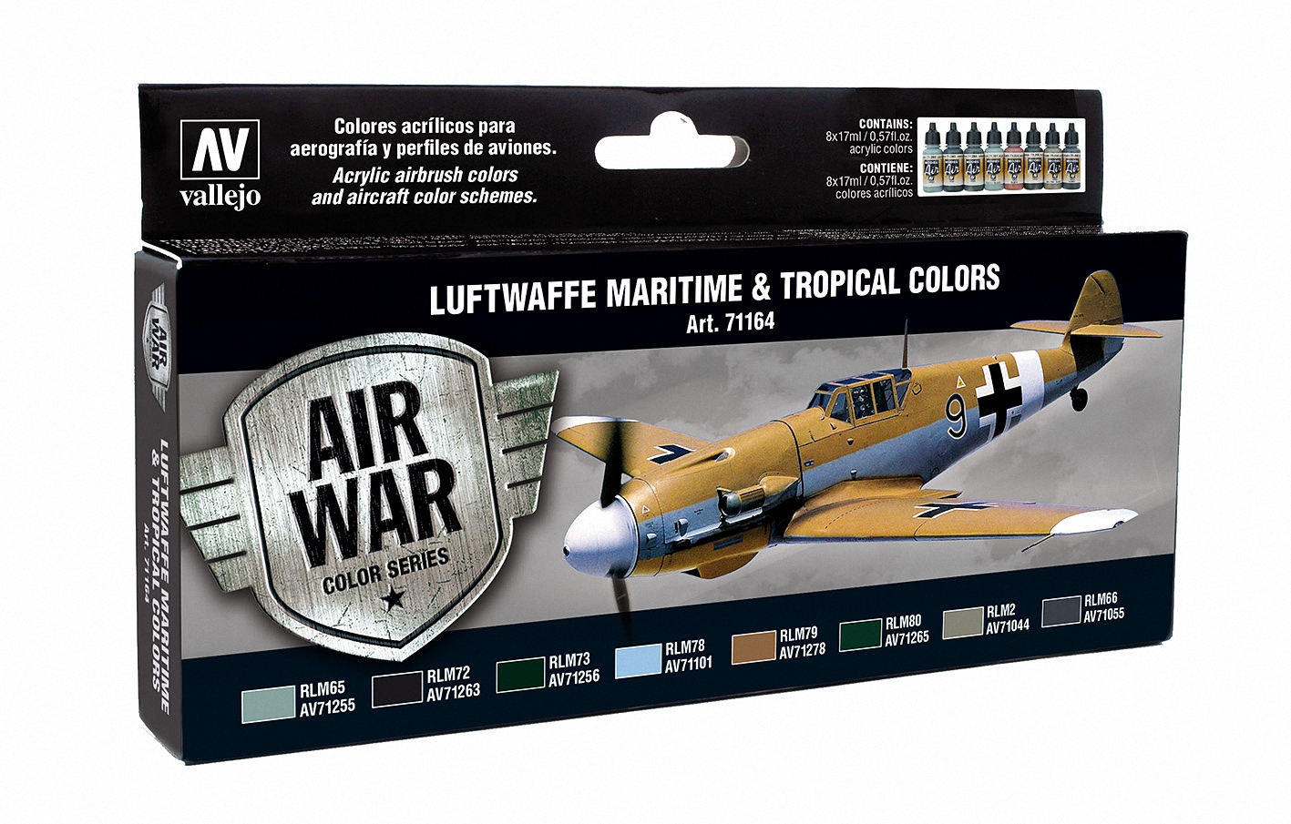 71164 Set: Luftwaffe, See & Tropen, 8x17 ml