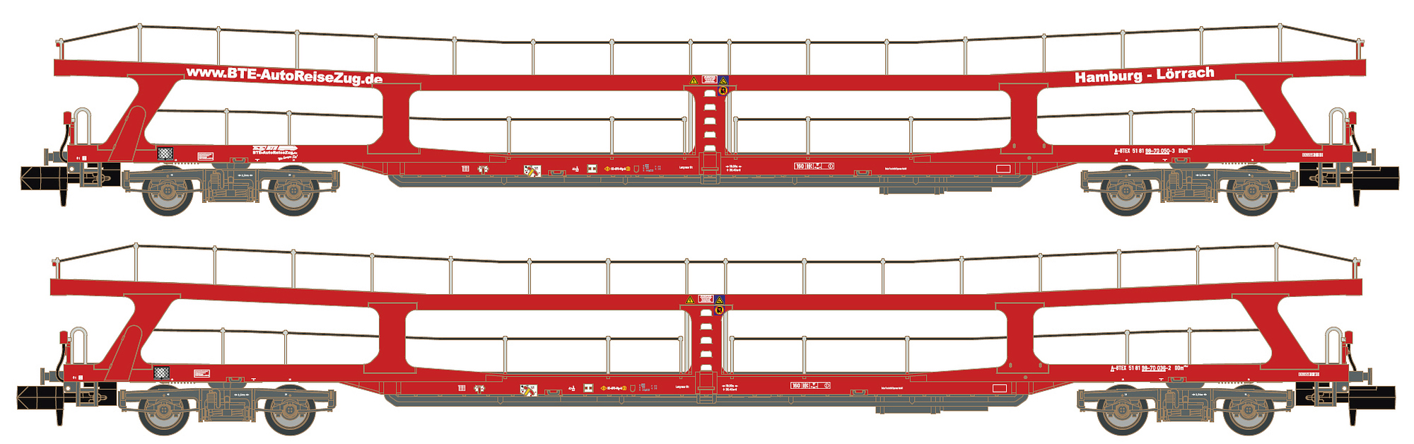 24621 BTE Autotransportwagen-Set DDm 915 Ep.6