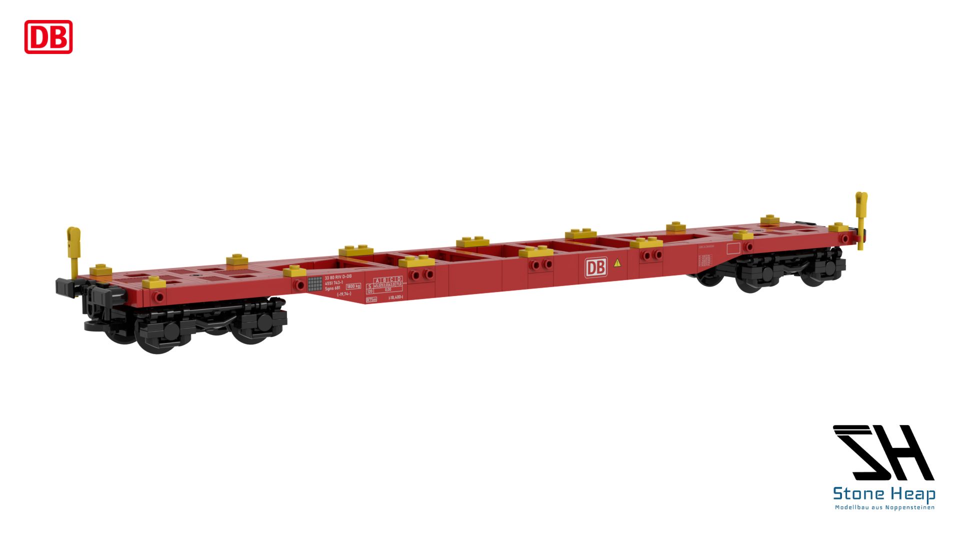 SH-3005 DBAG Containertragwagen Sgns 681