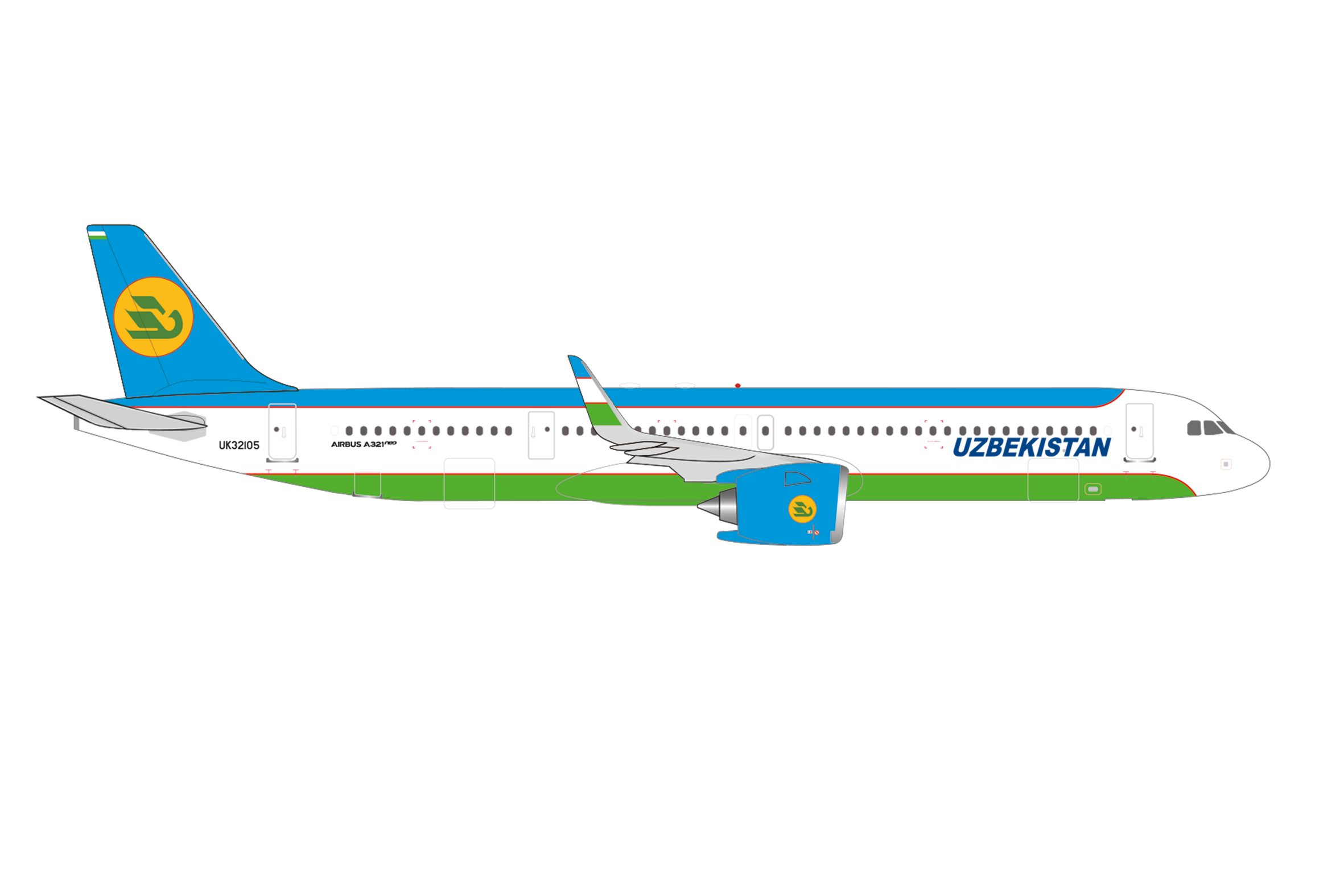 539197 Airbus A321neo Uzbekistan Airways