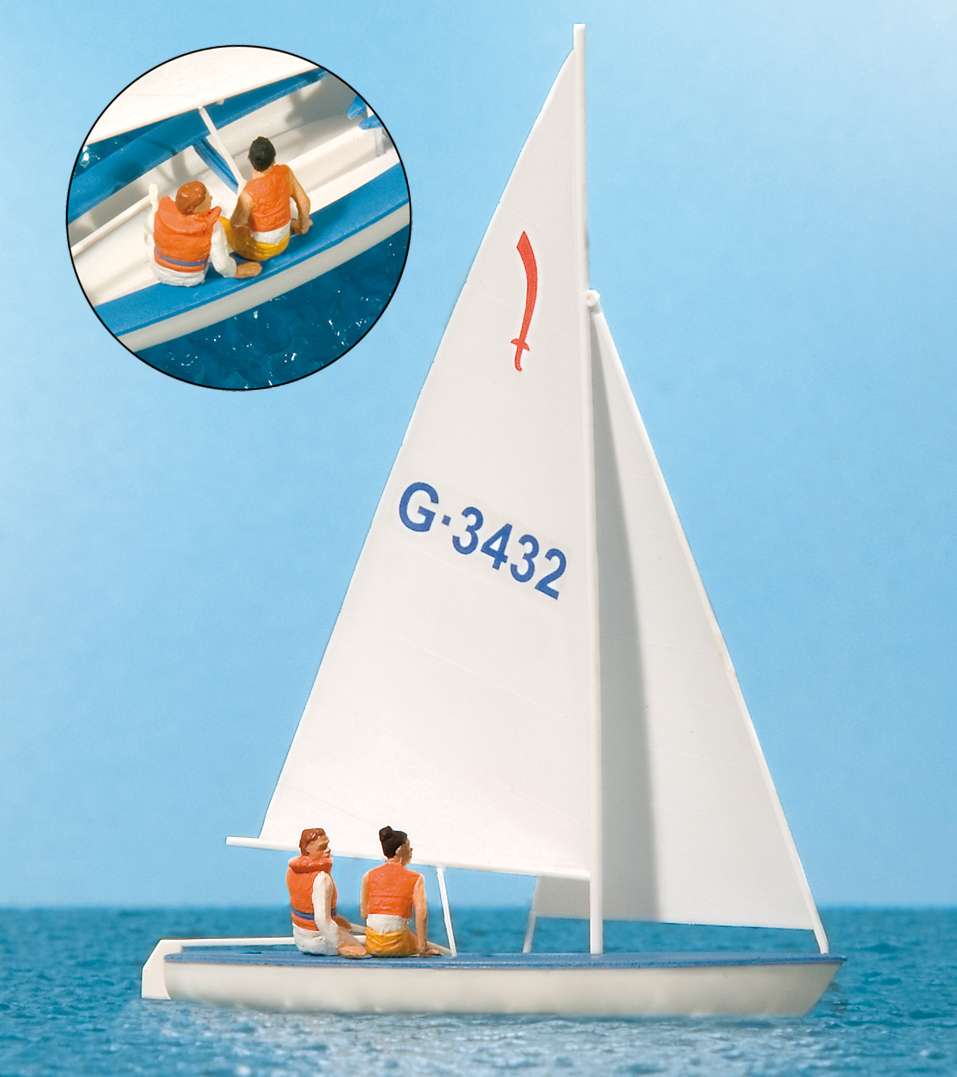 Preiser 10676 Segler (1). Segelboot Korsar