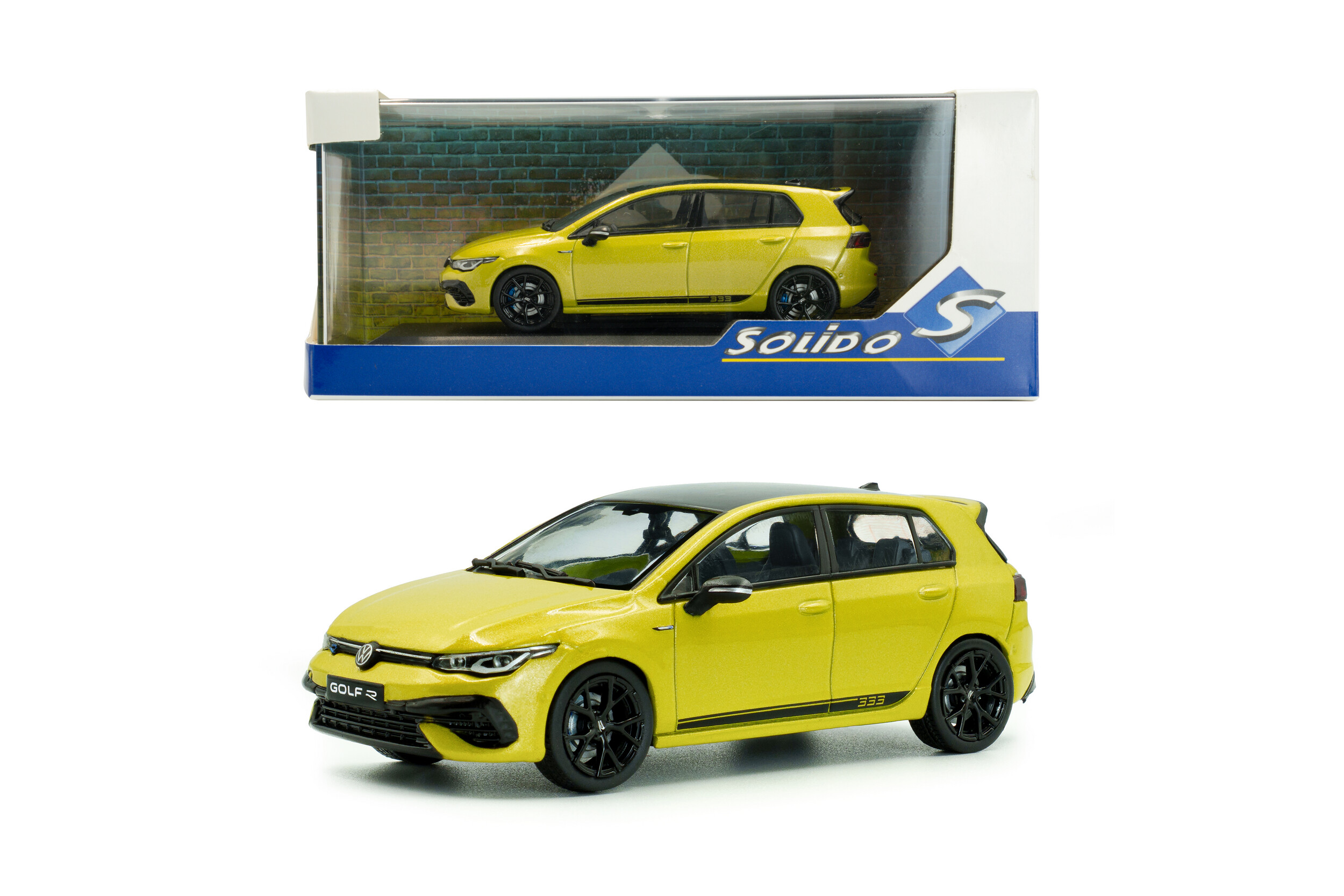 Solido S4311804 VW Golf VIII R33 lime gelb