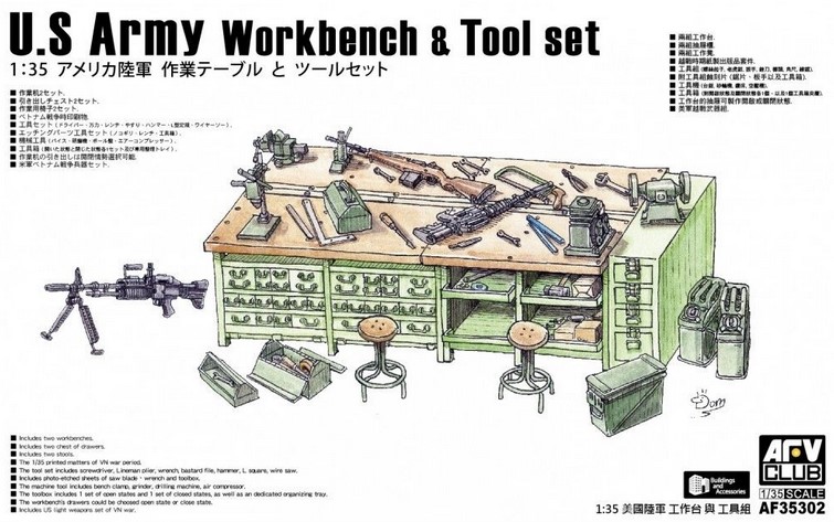 AF35302 U.S. Army Workbench & Tool Set