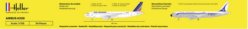 Heller 80448 Airbus A320 - Air France