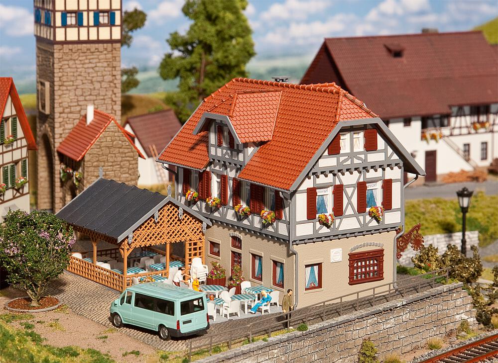 130438 Gasthaus Sonne mit Laube