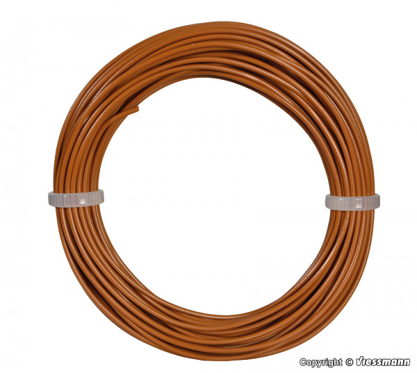 6865 10 m Kabelring, 0,14 mm², braun